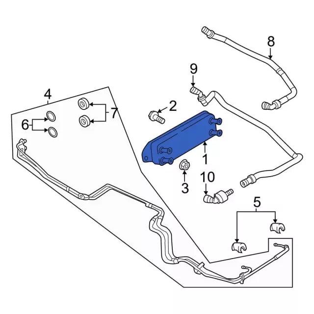 2020-2025 Powerstroke Transmission Cooler