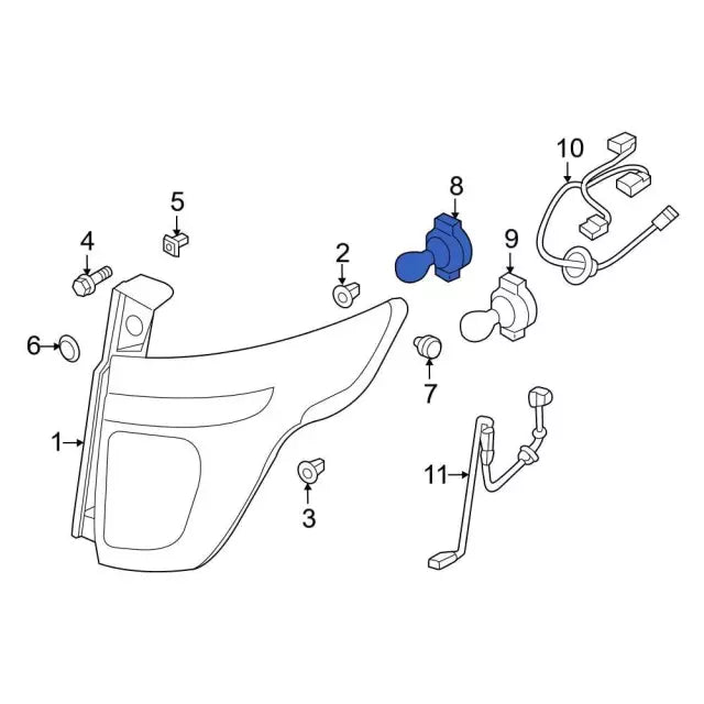 2017-2022 Powerstroke Upper Inner Reverse Light Bulb