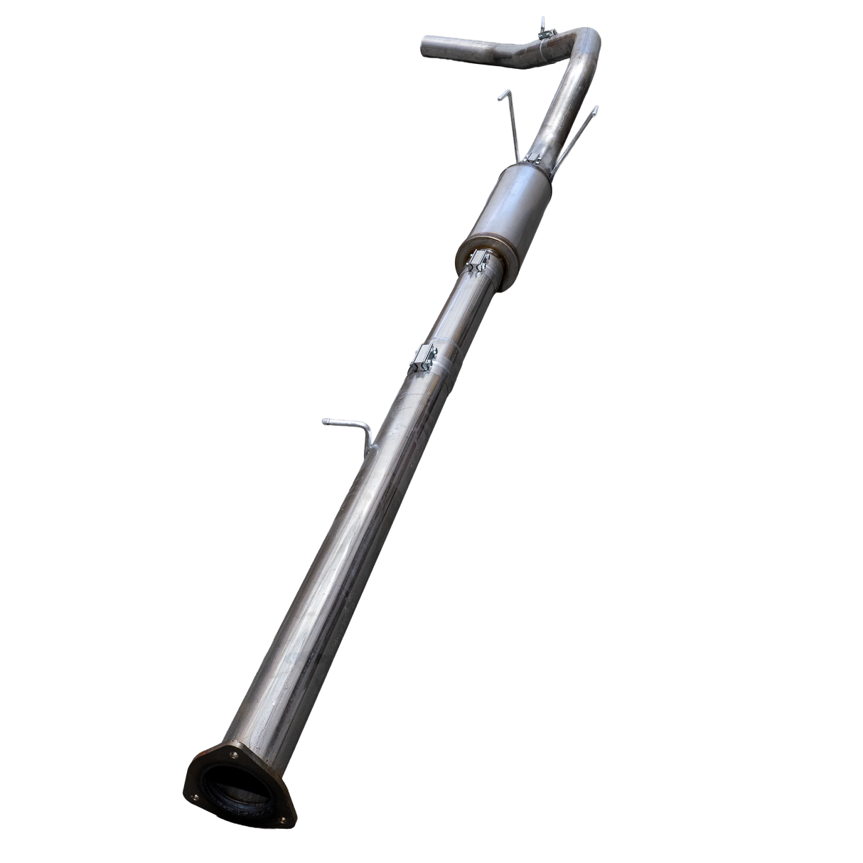 2013-2018 Cummins 4" SS Downpipe Back Exhaust System - w/ Muffler - Downpipe Back Exhaust System - Dirty Diesel Customs