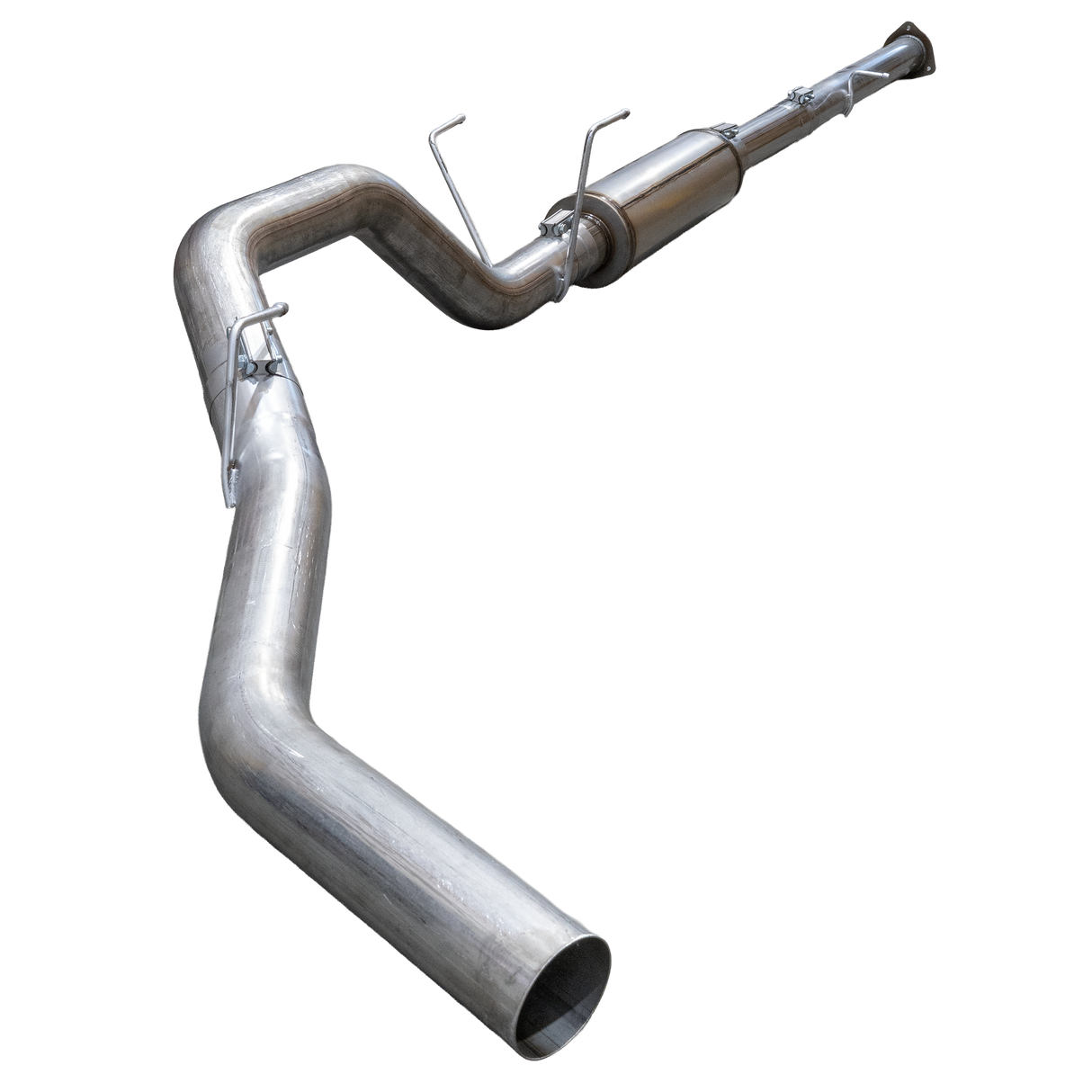 2013-2018 Cummins 4" SS Downpipe Back Exhaust System - w/ Muffler - Downpipe Back Exhaust System - Dirty Diesel Customs