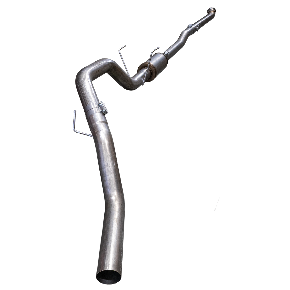 2019+ Cummins 4" SS Flexpipe Back Exhaust System - w/ Muffler - Downpipe Back Exhaust System - Dirty Diesel Customs