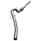 2019+ Cummins 4" SS Flexpipe Back Exhaust System - w/ Muffler - Downpipe Back Exhaust System - Dirty Diesel Customs