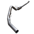 2011-2019 Powerstroke 4" SS Downpipe Back Single Exhaust System - w/ Muffler - Downpipe Back Exhaust System - Dirty Diesel Customs