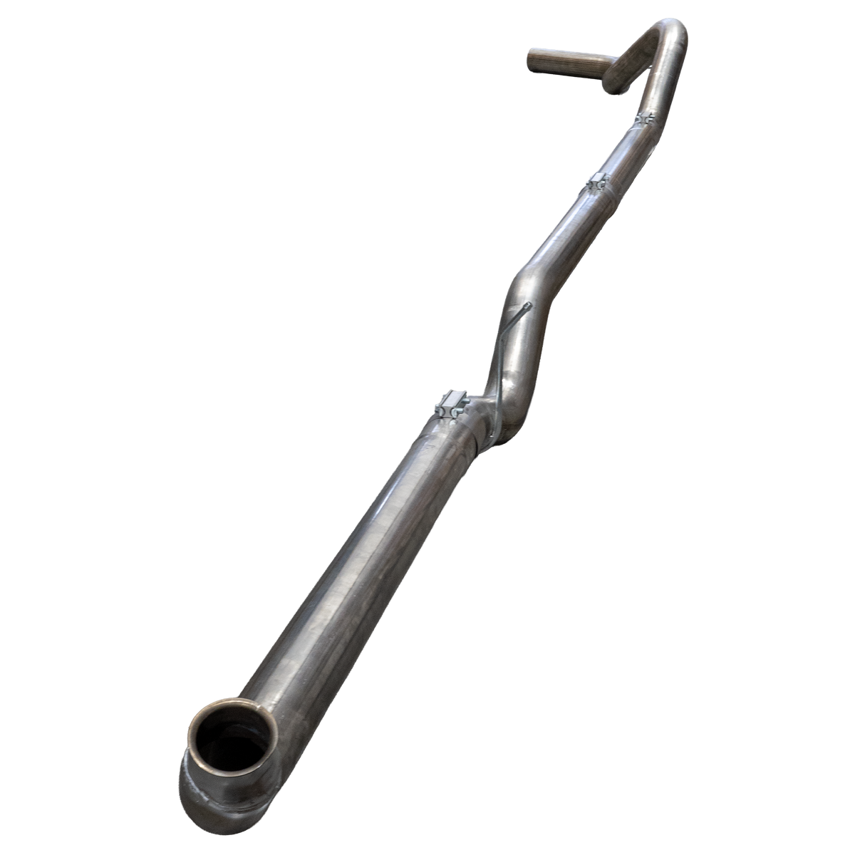 2001-2007 Duramax 4" SS Downpipe Back Exhaust System - No Muffler - Downpipe Back Exhaust System - Dirty Diesel Customs