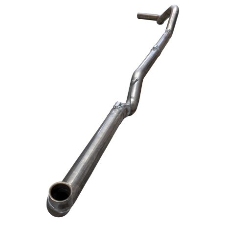 2001-2007 Duramax 4" SS Downpipe Back Exhaust System - No Muffler - Downpipe Back Exhaust System - Dirty Diesel Customs