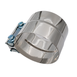 Universal Stainless Steel Lap Joint 4" Exhaust Clamp - Exhaust Clamps - Dirty Diesel Customs