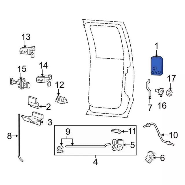 1999-2016 Powerstroke RH Interior Door Handle