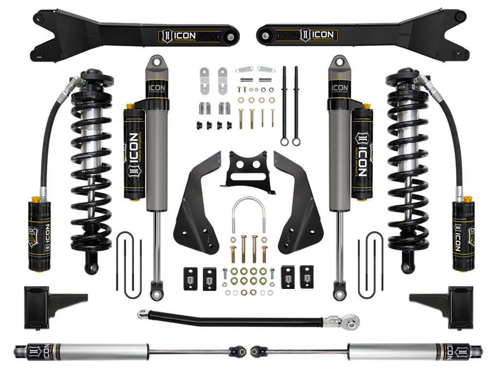 2005-2007 Powerstroke ICON Front and Rear Lift Kit (ICOK63115R)