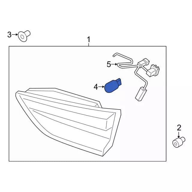 2017-2022 Powerstroke Upper Inner Reverse Light Bulb