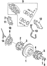 1998.5-2002 Cummins ABS Wheel Speed Sensor (56028216AD) view 3