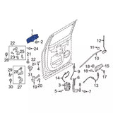 2017-2022 Powerstroke LH Outer Exterior Door Handle