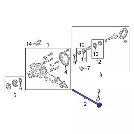 2011-2026 Powerstroke Ford 10.5in RR RH Axle Shaft