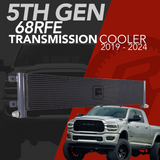 Fluidyne Heavy Duty 68RFE Transmission Cooler 2019-2024 Cummins TOC.68.1924 angle