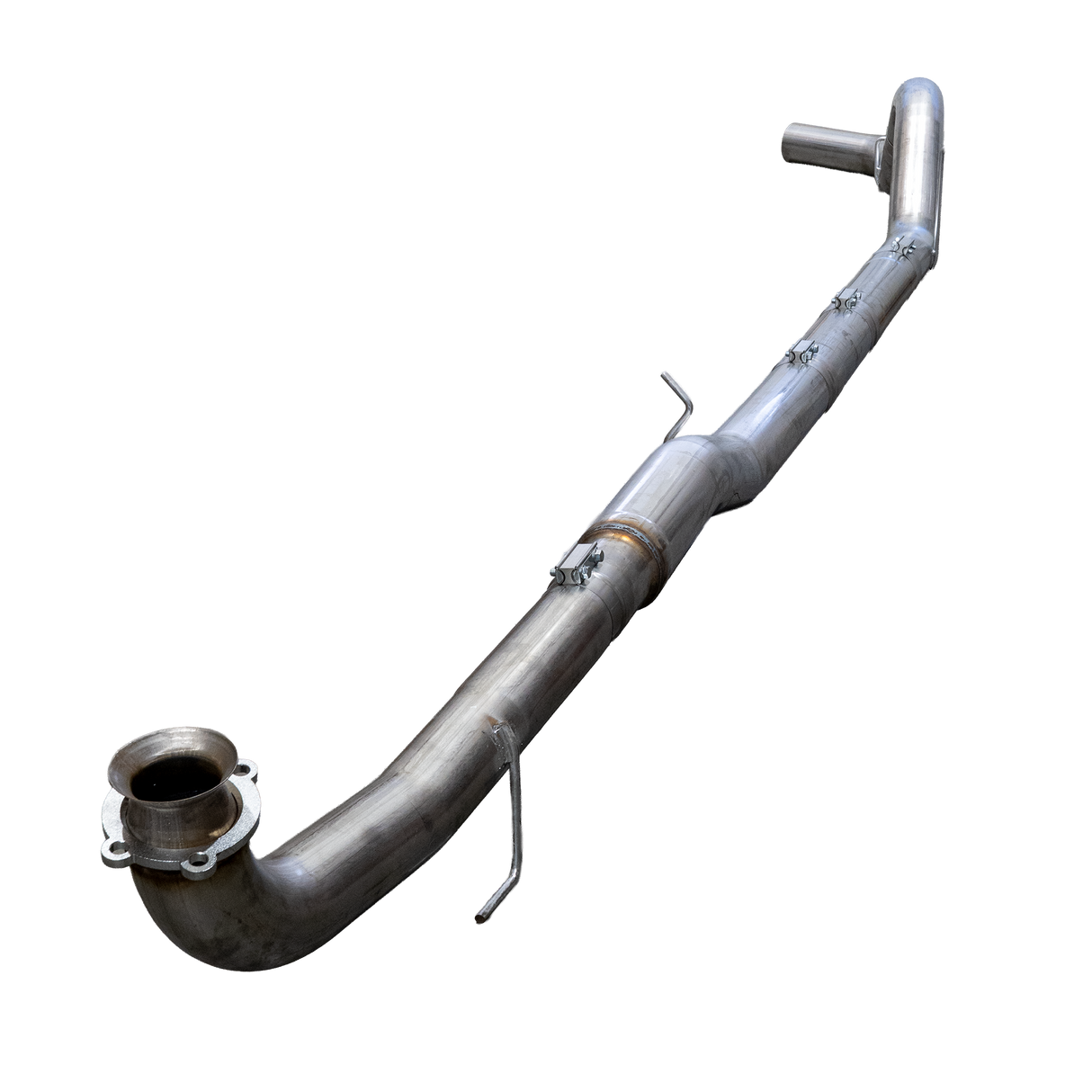 2017-2019 Duramax 5" SS Downpipe Back Exhaust System - No Muffler - Downpipe Back Exhaust System - Dirty Diesel Customs