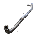 2017-2019 Duramax 5" SS Downpipe Back Exhaust System - No Muffler - Downpipe Back Exhaust System - Dirty Diesel Customs