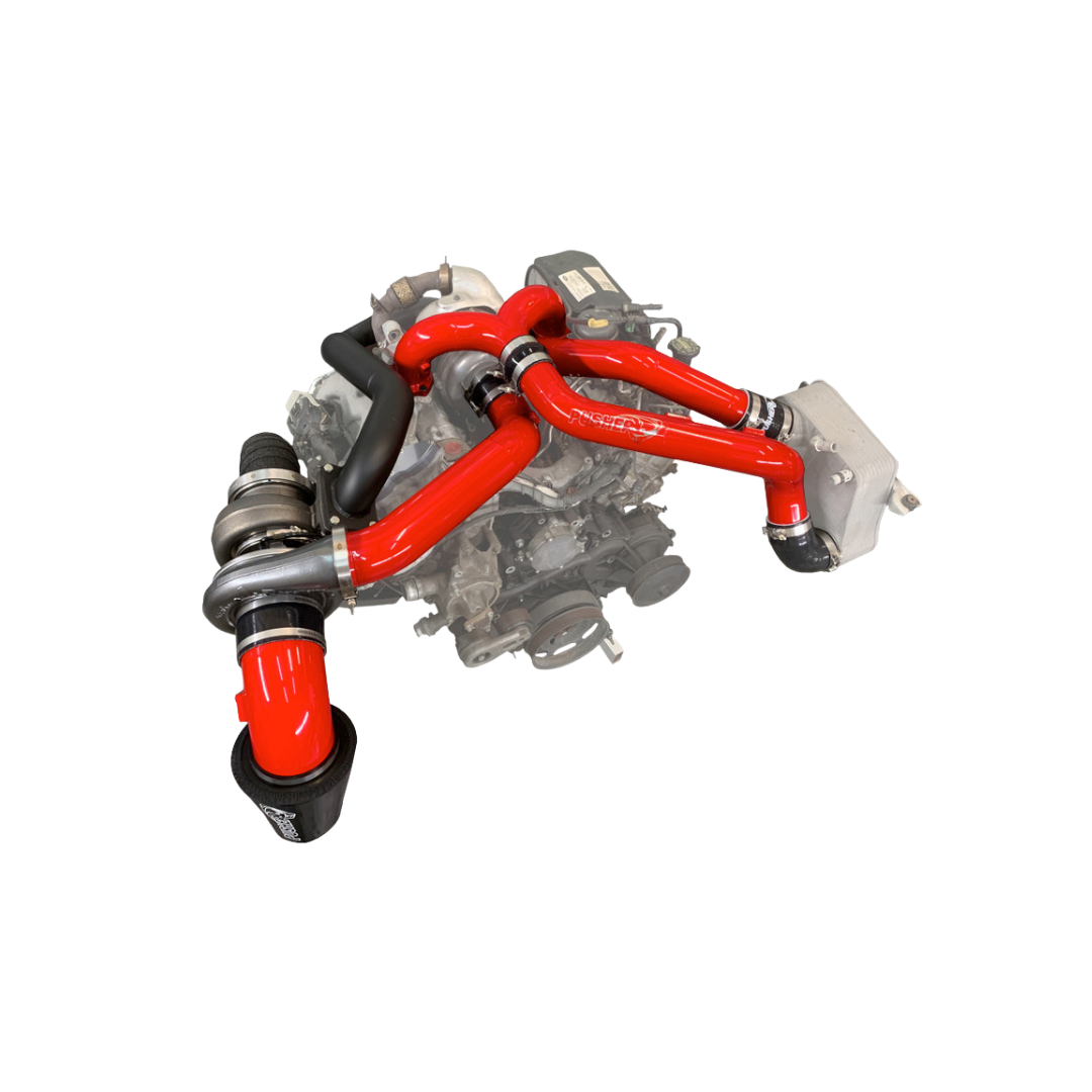 2017-2019 Ford 6.7L Powerstroke Pusher F5 Compound Turbo & Full Intake System Piping Kit (PFP1719CK)