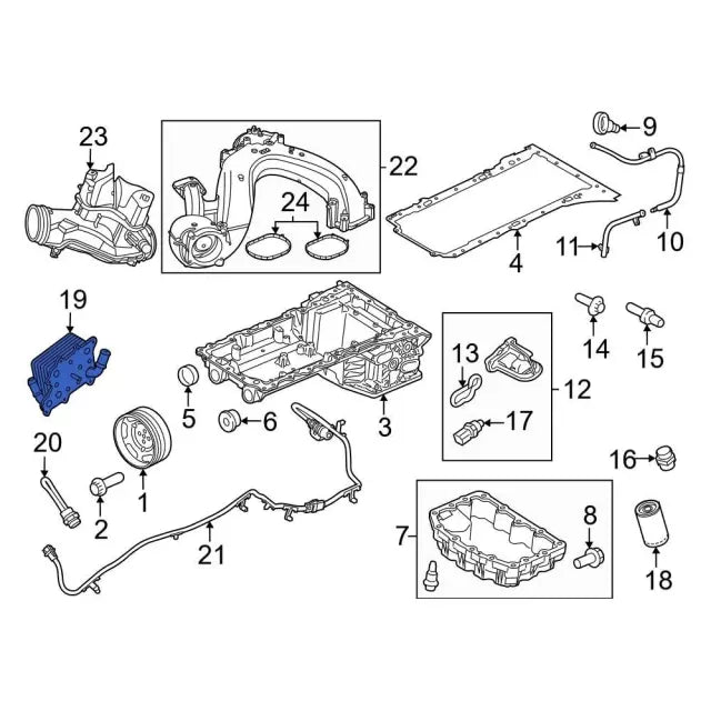 2020-2026 Powerstroke Oil Cooler