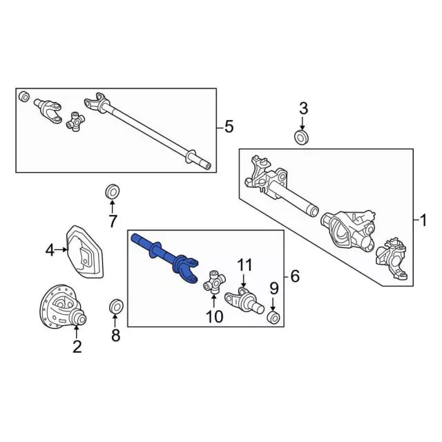 2005-2010 Powerstroke LH Inner Axle Shaft