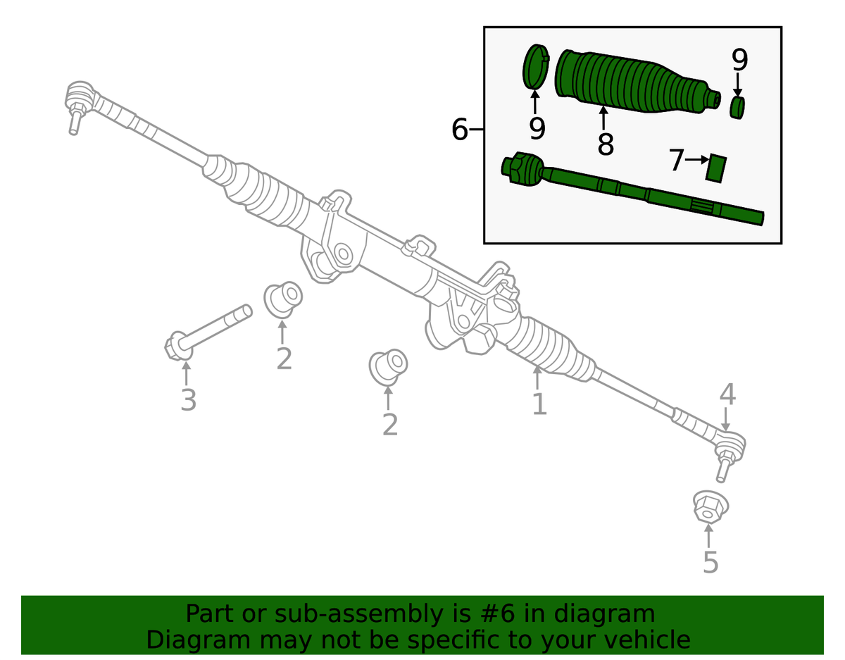 2007.5-2012 Cummins Inner Tie Rod Ends (68040228AA) view 5