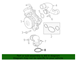 2014-2019 EcoDiesel Thermostat Housing Gasket (68157217AA) view 3
