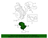 2014-2023 EcoDiesel Thermostat (68253514AA) view 9