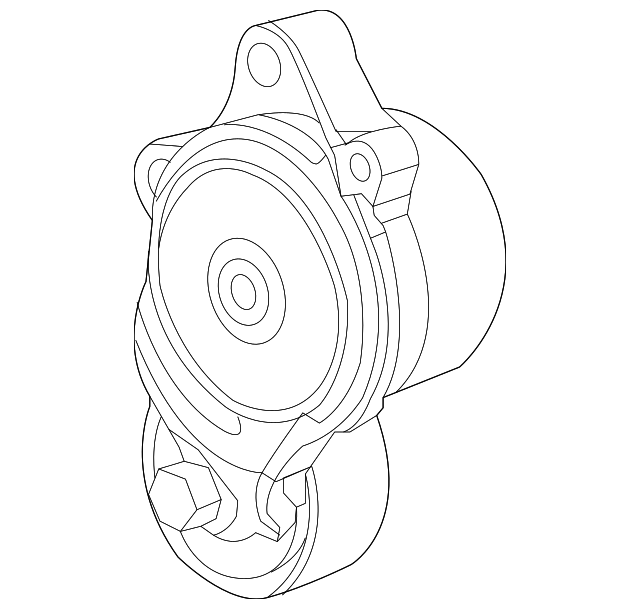 2014-2019 EcoDiesel Belt Tensioner (68325057AA) view 5