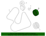 2020-2023 EcoDiesel Idler Pulley (68483661AA) view 3