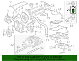 2014-2019 EcoDiesel Oil Filter (68492616AA) view 6