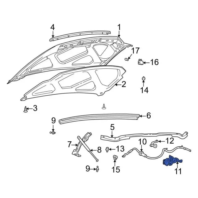 1999-2007 Powerstroke Hood Latch