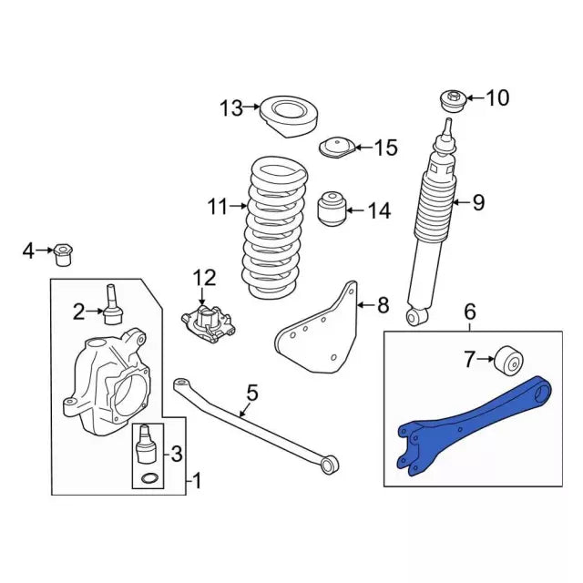 2017-2022 Powerstroke LH Radius Arm