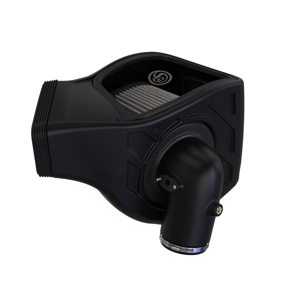S&B 75-5224D Cold Air Intake iso view, Dry filter