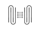 1999-2010 Powerstroke Rear 17" U-Bolt Kit (ICO37002)
