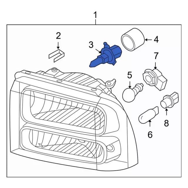1994.5-2003 Powerstroke Headlight Bulb