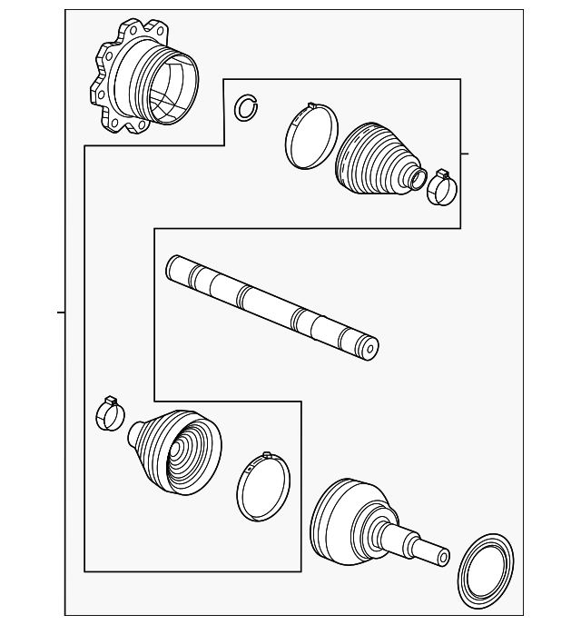 2020-2025 Duramax FR CV Axle (85838011) view 3