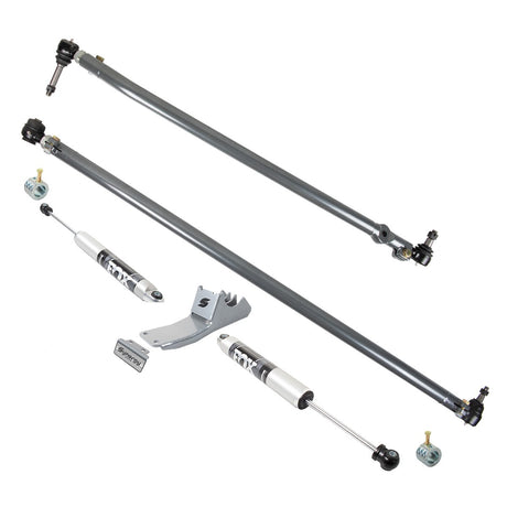 2005+ Powerstroke HD Steering Kit with Dual Tie Rod Mount FOX Stabilizers (8625-07)
