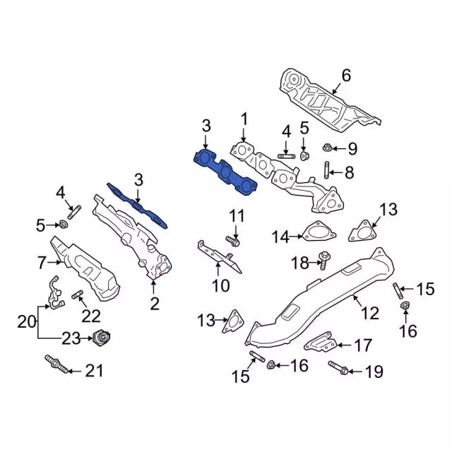 2018-2021 3.0L Powerstroke Exhaust Manifold Gasket