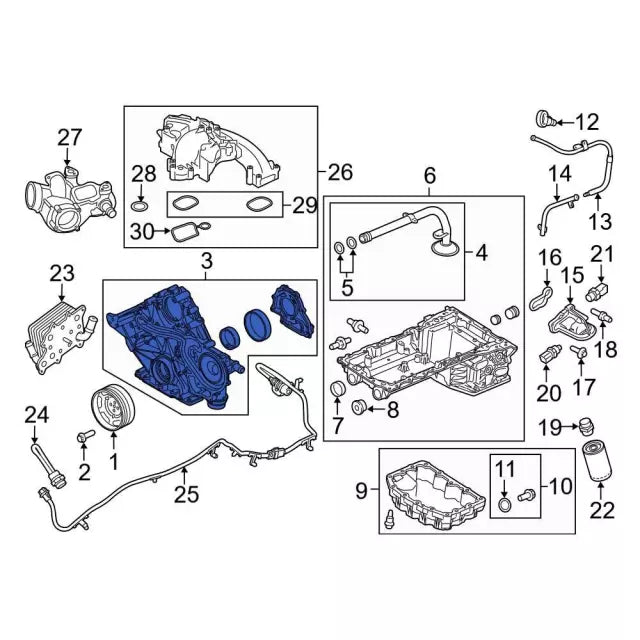 2020-2025 Powerstroke Oil Pump