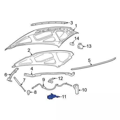 1999-2007 Powerstroke Hood Latch