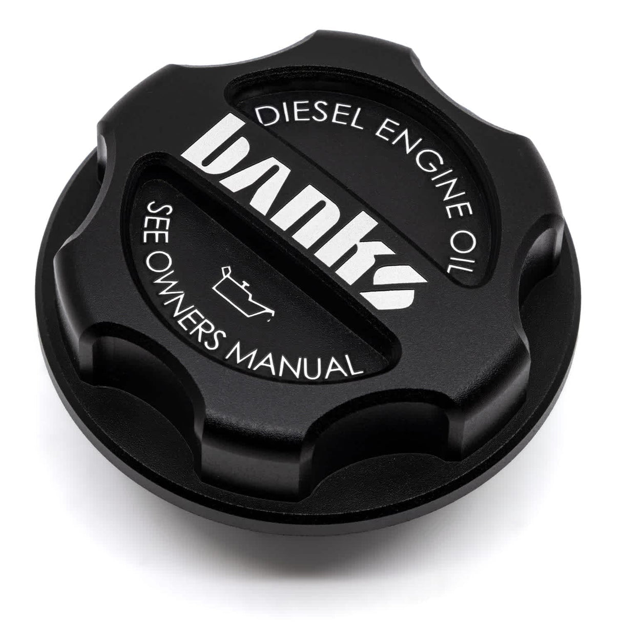 Banks Revolver billet oil cap, angled view