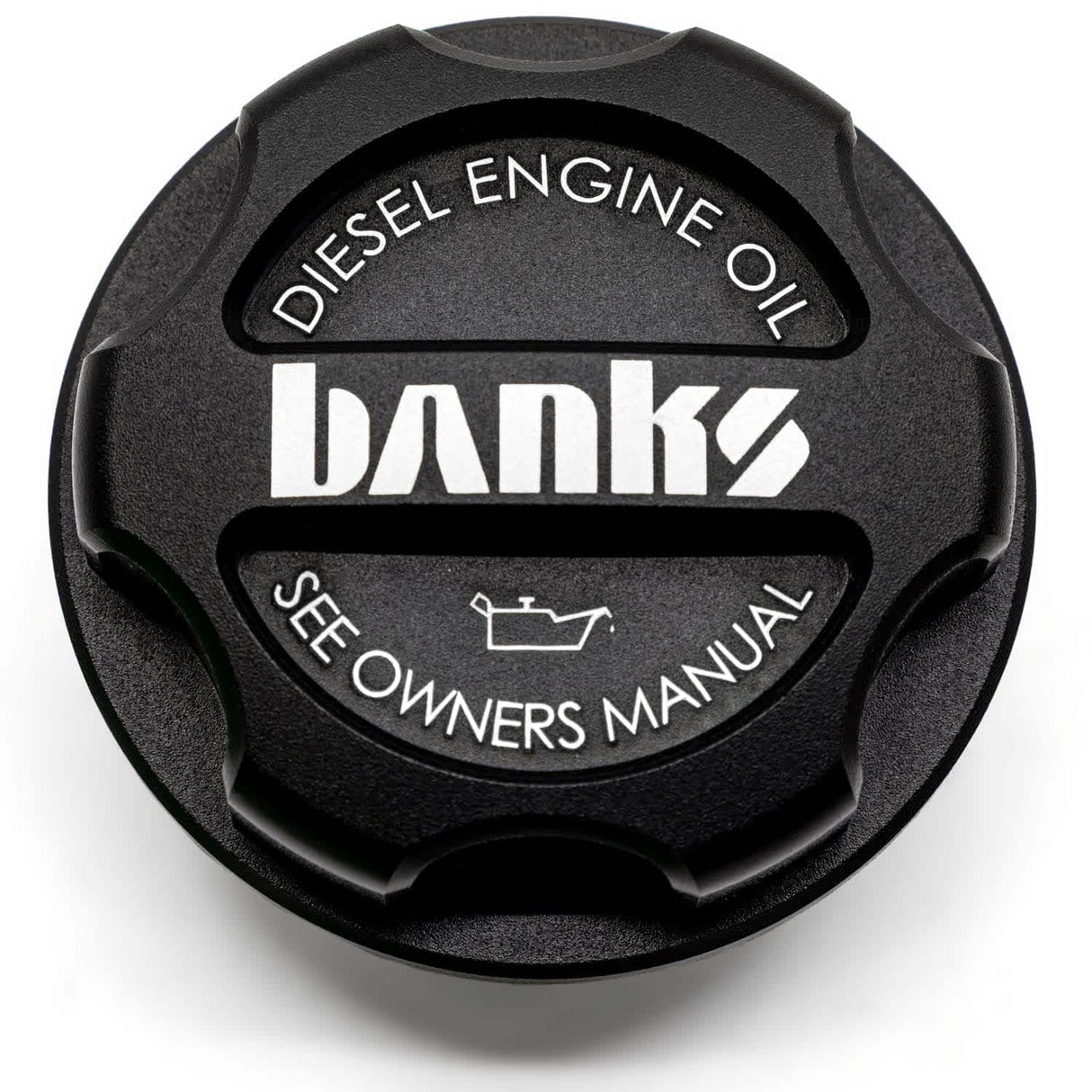 Banks Revolver billet oil cap, front view