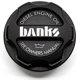 Banks Revolver billet oil cap, front view