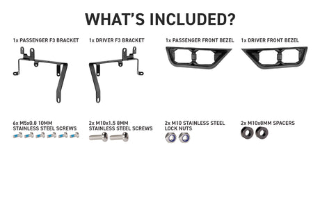 2021-2023 Ford F-150 Morimoto 4Banger Fog Brackets (BAF071)