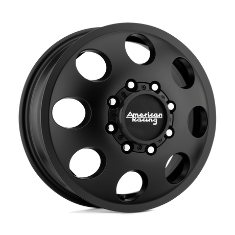 American Racing Front AR204 BAJA DUALLY - Satin Black-Wheels-American Racing-AR204660807111-Dirty Diesel Customs