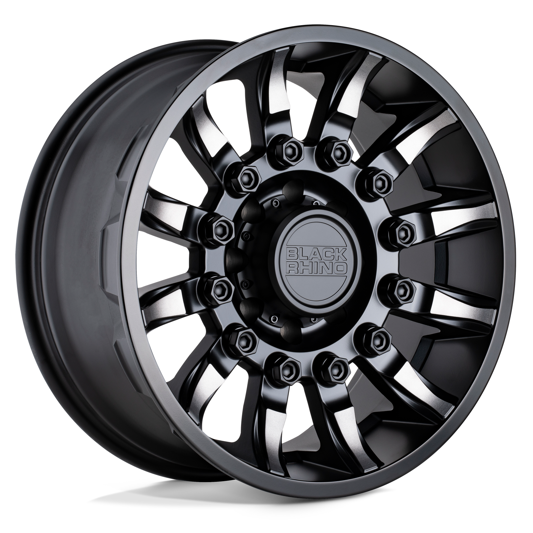 Black Rhino MISSION - Matte Black w/ Machined Tinted Spokes-Wheels-Black Rhino-1785MSN005127M71-Dirty Diesel Customs