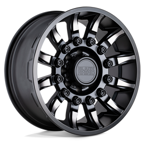 Black Rhino MISSION - Matte Black w/ Machined Tinted Spokes-Wheels-Black Rhino-1785MSN005127M71-Dirty Diesel Customs