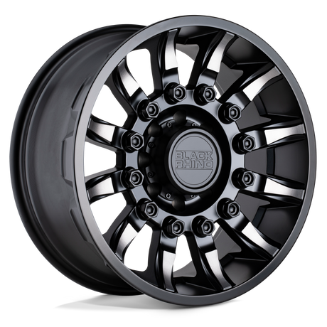 Black Rhino MISSION - Matte Black w/ Machined Tinted Spokes-Wheels-Black Rhino-2090MSN068170M25-Dirty Diesel Customs