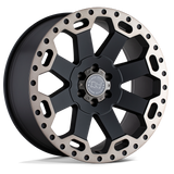 Black Rhino WARLORD - Matte Black w/ Machined Dark Tint-Wheels-Black Rhino-1780WAR305127M71-Dirty Diesel Customs