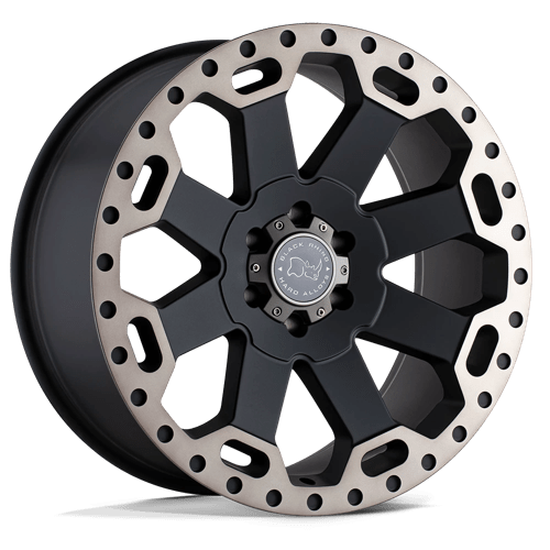 Black Rhino WARLORD - Matte Black w/ Machined Dark Tint-Wheels-Black Rhino-Dirty Diesel Customs