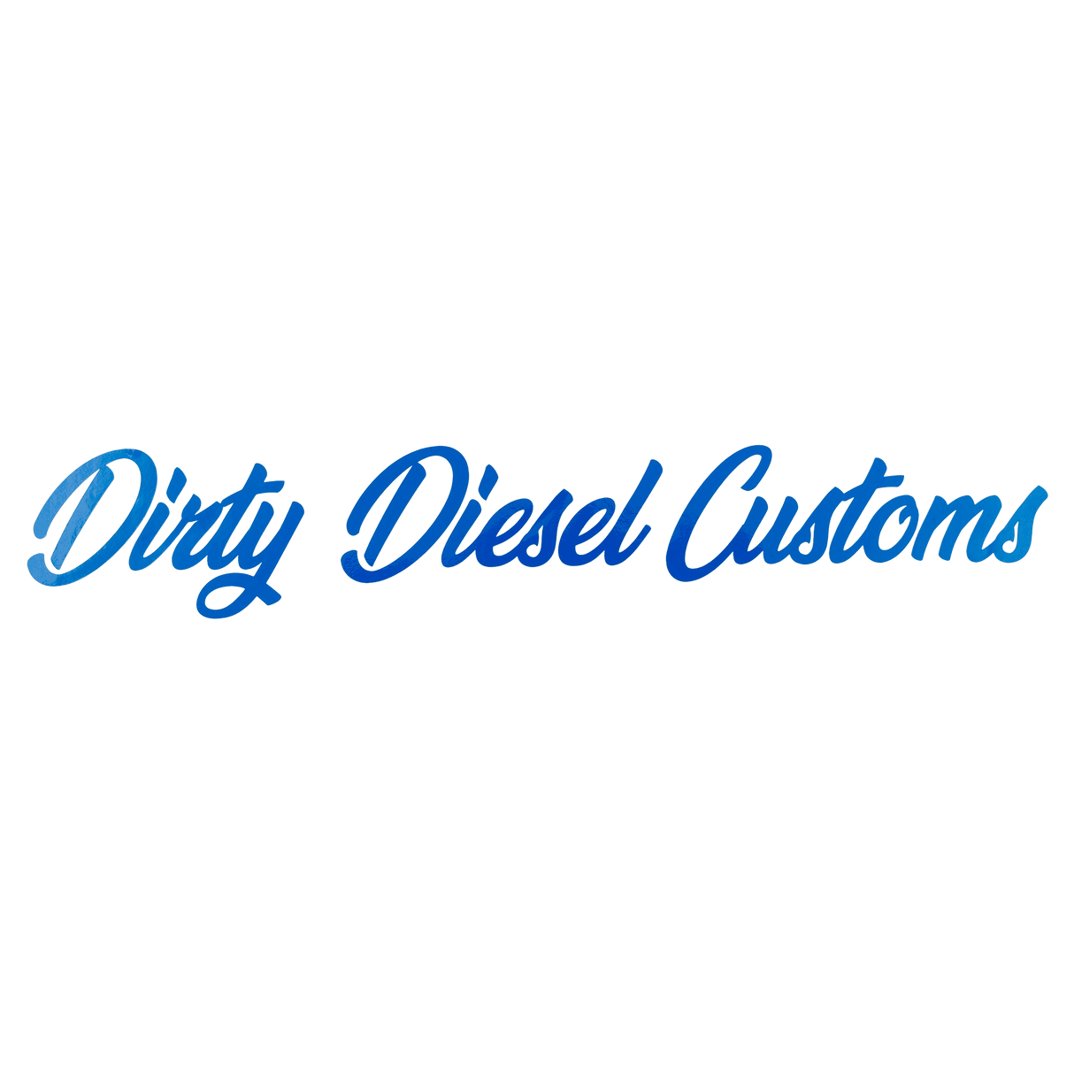 Dirty Diesel Customs Banner Sticker