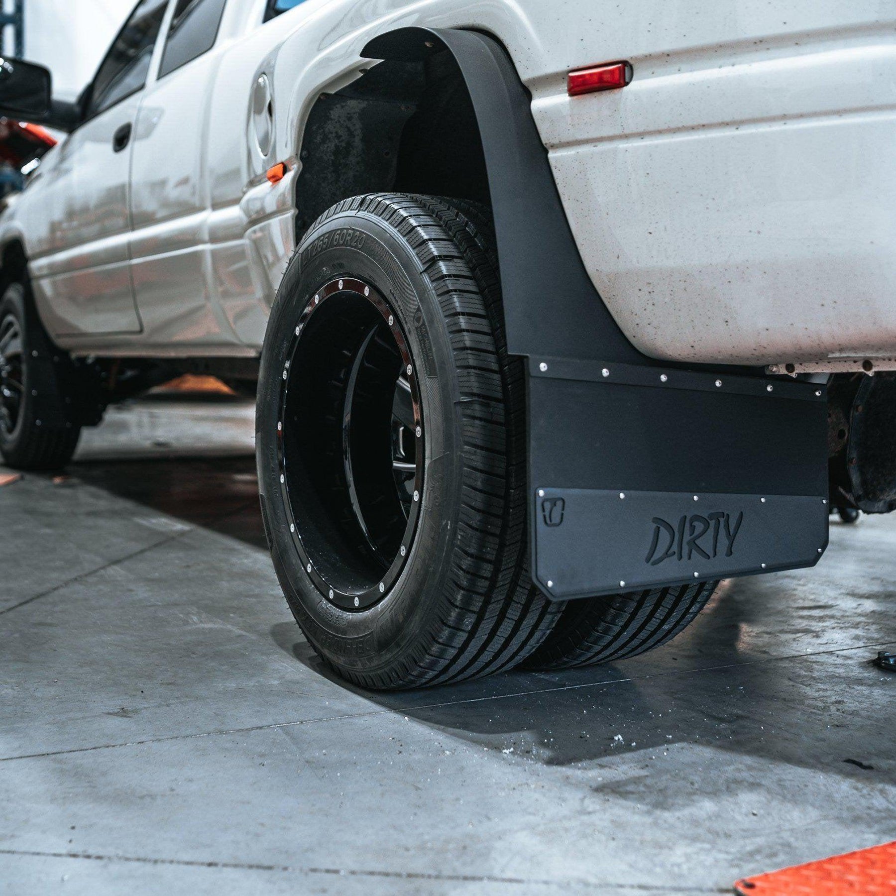 DIRTY Dually Long John Mud Flaps-Mud Flap-Trigger Industries-Dirty Diesel Customs